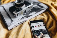 Kaboompics - Life on Instagram Book, iPhone mobile and Vintage Camera