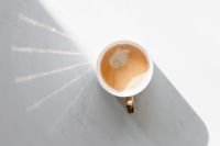 Kaboompics - Cup of coffee on white marble