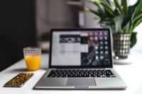 Kaboompics - Stylish workspace with Macbook Pro