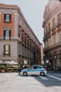 Kaboompics - A police police car on the street in Naples