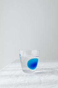 Glass of water - white background