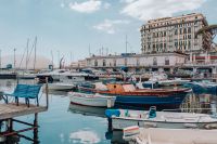 Naples marina with boats