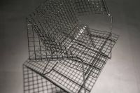 Kaboompics - Metal wire chair