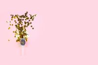 Kaboompics - Glam Confetti Push Pop on pink background