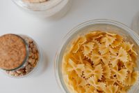 Kaboompics - Farfalle pasta in jar