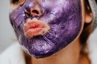 Kaboompics - Woman with facial skincare mask