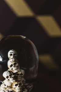 Kaboompics - Water Globe with Skulls
