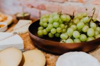 Kaboompics - Cheese, white wine and grapes