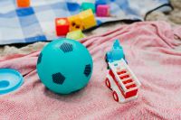 Kaboompics - Children's toys on the beach