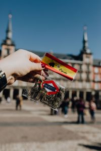 Souvenir magnet from Madrid, Spain