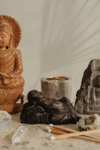 Kaboompics - Yoga Temple At Home - Aesthetic Meditation