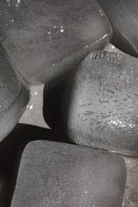 Kaboompics - Glass with water - ice cubes - closeup - close-up - close up