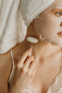 Kaboompics - Young Woman Wearing a Sheet Mask on Her Face
