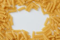 Kaboompics - Fusilli pasta with copy space