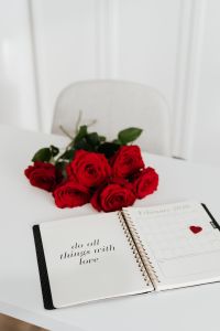 Kaboompics - Weekly Planner - Valentines - Red Roses