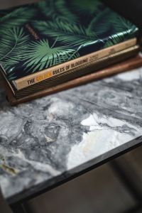 Kaboompics - Notebooks on a marble table