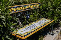 Amalfi lemon theme bench