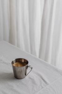 Metal coffee cup