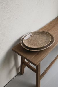 Kaboompics - Wooden Rustic Bench and Stool Elegance in Interior Photography