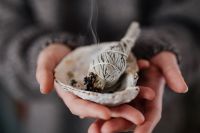 Clearing Energy In Home Using Sage - Smudge Stick - Healing