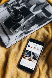 Kaboompics - Life on Instagram Book, iPhone mobile and Vintage Camera