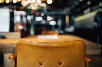 Kaboompics - Closeup of Leather Dining Chair Primum - Bent Hansen