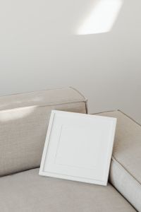Kaboompics - Square white picture frame