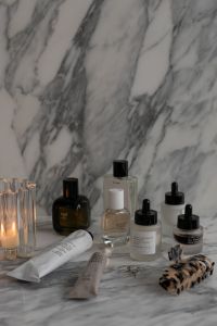 Luxury Beauty and Skincare Products Arrangement on Marble Background - UGC Inspired Free Stock Photo