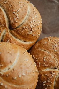 Kaboompics - Close-up of a bread roll - a Kaiser roll